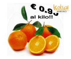 Arance tarocco della Calabria a € 0.90 al kilo.